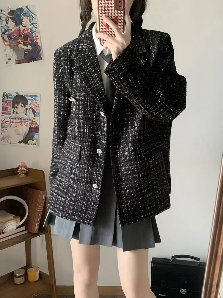 Новинка 2024 японский Блейзер JK Uniform с оригинальным дизайном элегантный черный