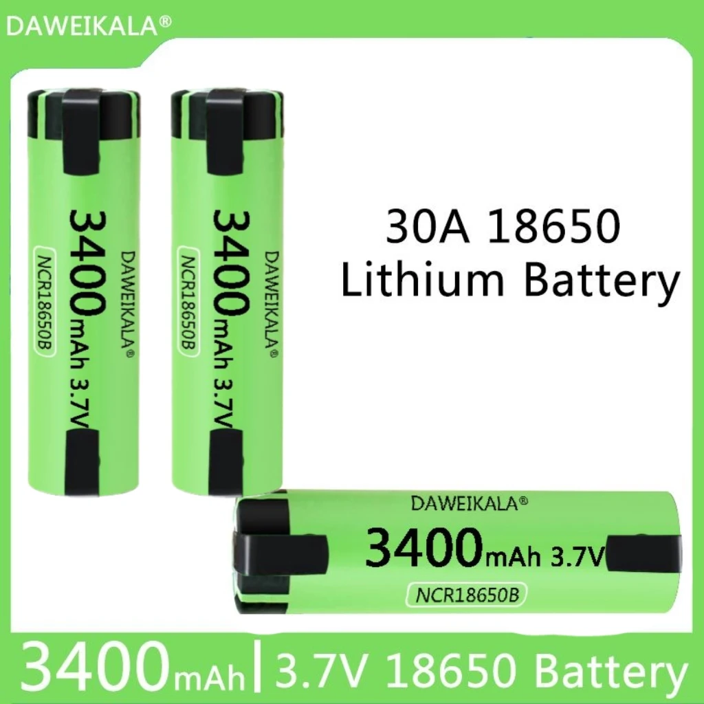 

New original battery 18650 rechargeable battery 3.7V 30A Discharge 18650 battery for 12V 24V 36V 48V Battery Packs DIY NIckel