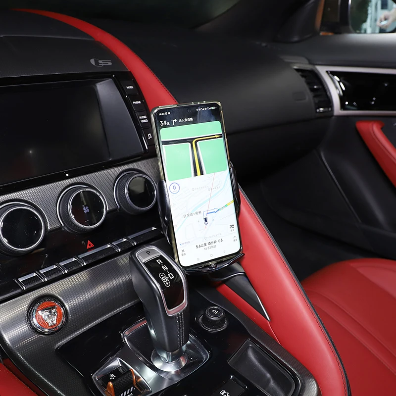 Для Jaguar F-TYPE 2013-2023 алюминиевый сплав ABS Центральная ручка управления GPS