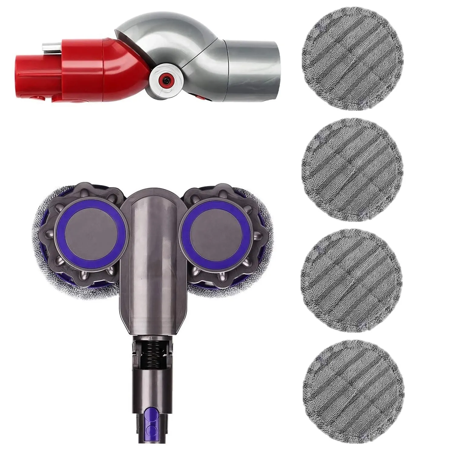 

Насадка для электрической швабры, замена для беспроводного пылесоса Dyson V7 V8 V10 V11 с 4 насадками для швабры