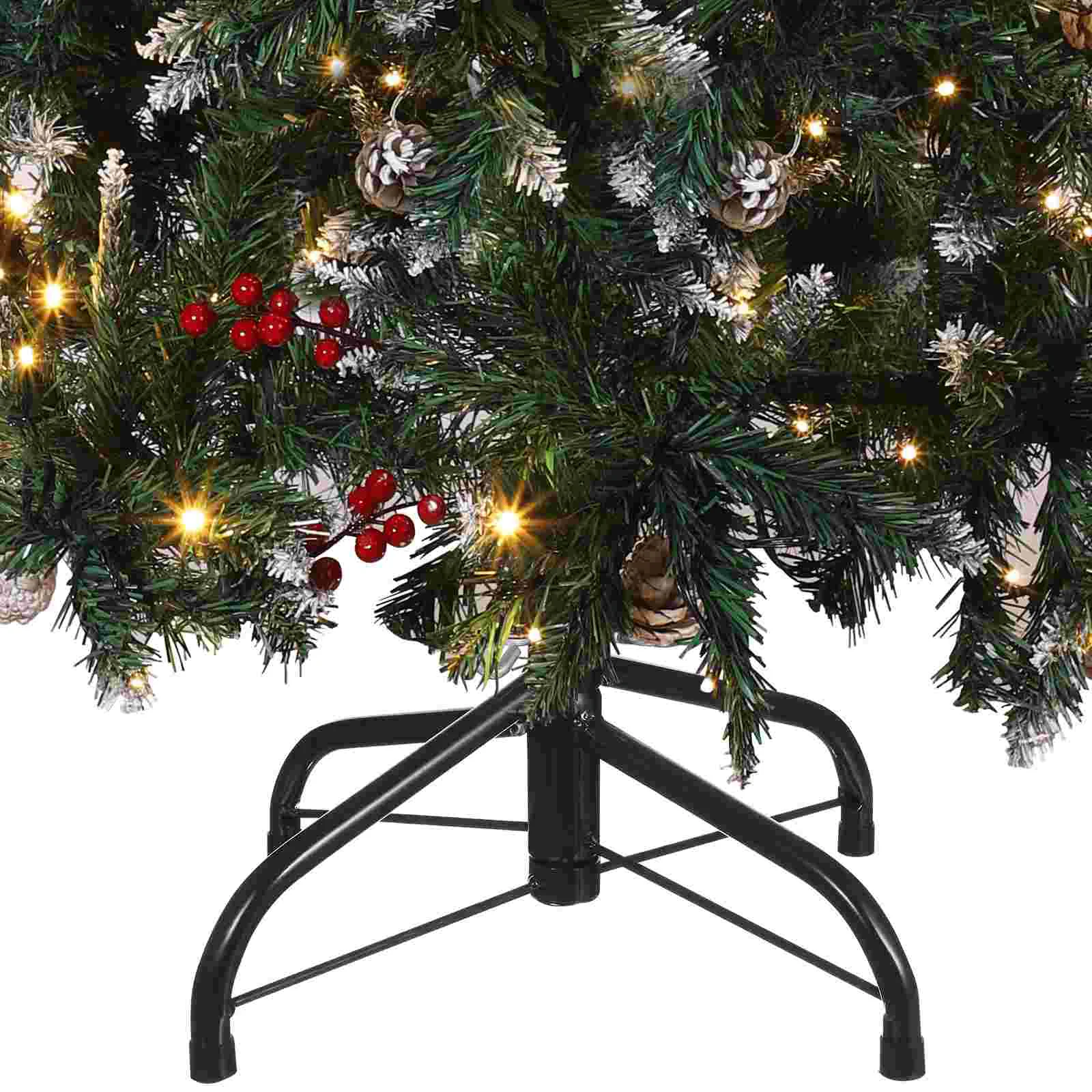 

Christmas Tree Base Heavy Duty Bracket Stand Artificial Decorate Holder Xmas Metal