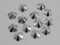 500 silver plate acrylic flower pyramid flatback rhinestone gems 8mm