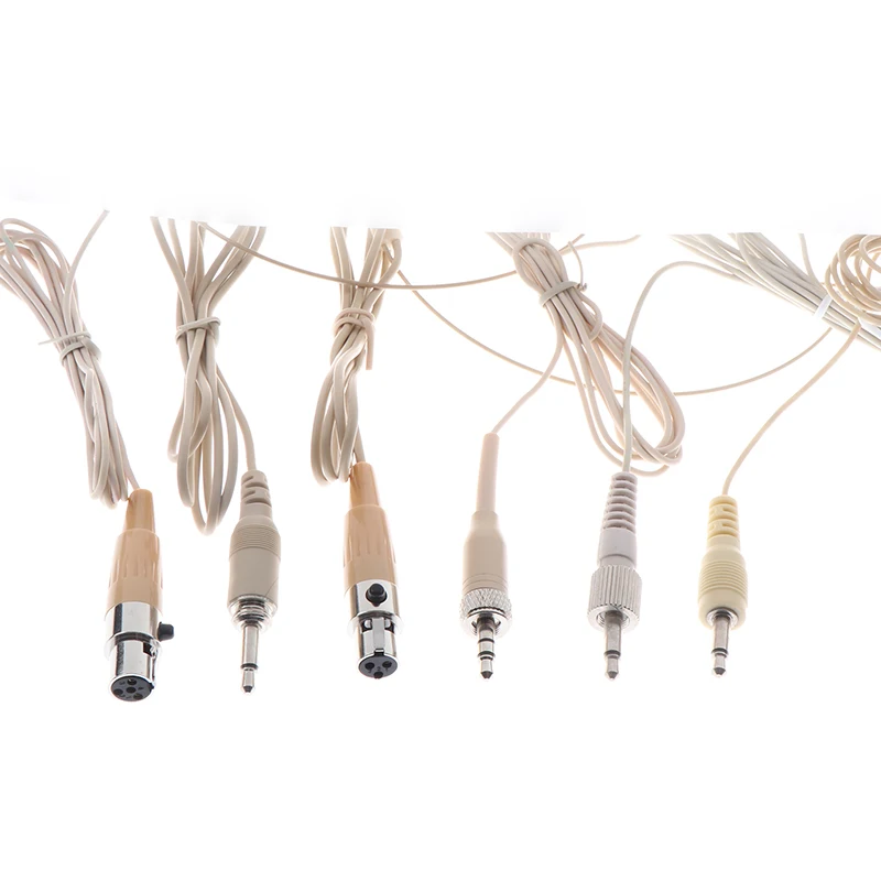 

1Pc Double Earhook Headset Microphone Headworn Omnidirectional Condenser Cartridge Wireless Earhook Speaker Headset