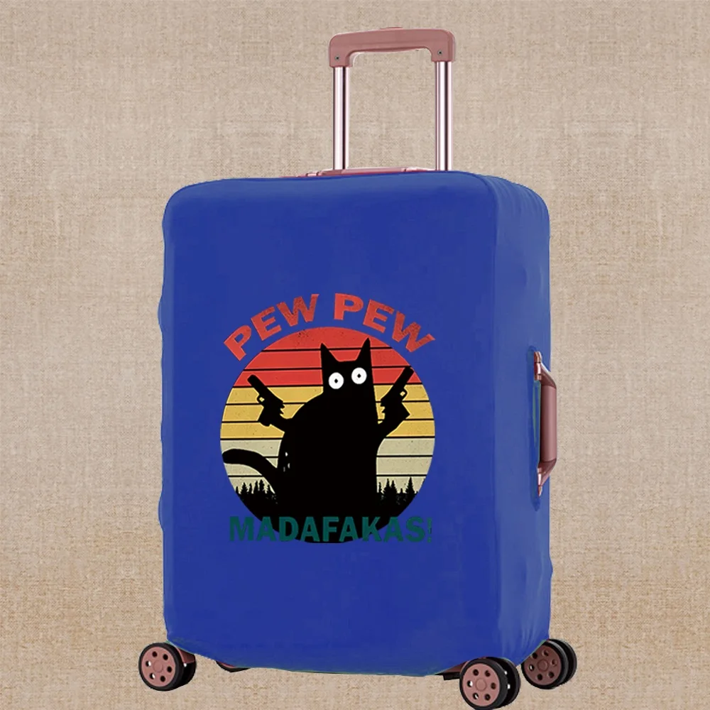 Luggage Cover Scratch Resistant Thicken Travel Accessory Covers Pew Print Trolley Protective Case Apply To 18-32 Inch Suitcase