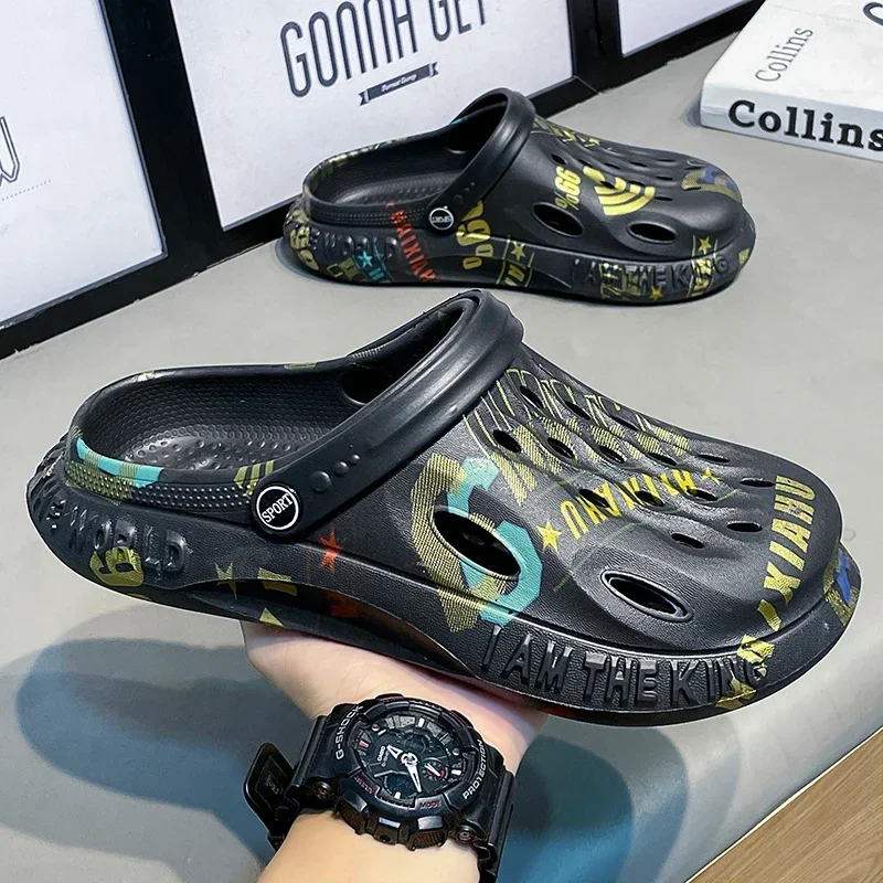 Сандалии унисекс пляжные дизайнерские шлепанцы с открытым носком тапочки