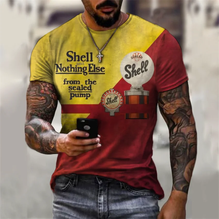 

2022 Europe and The United States men's new youth round collar loose thin sports T-shirt fashion trend men's wear