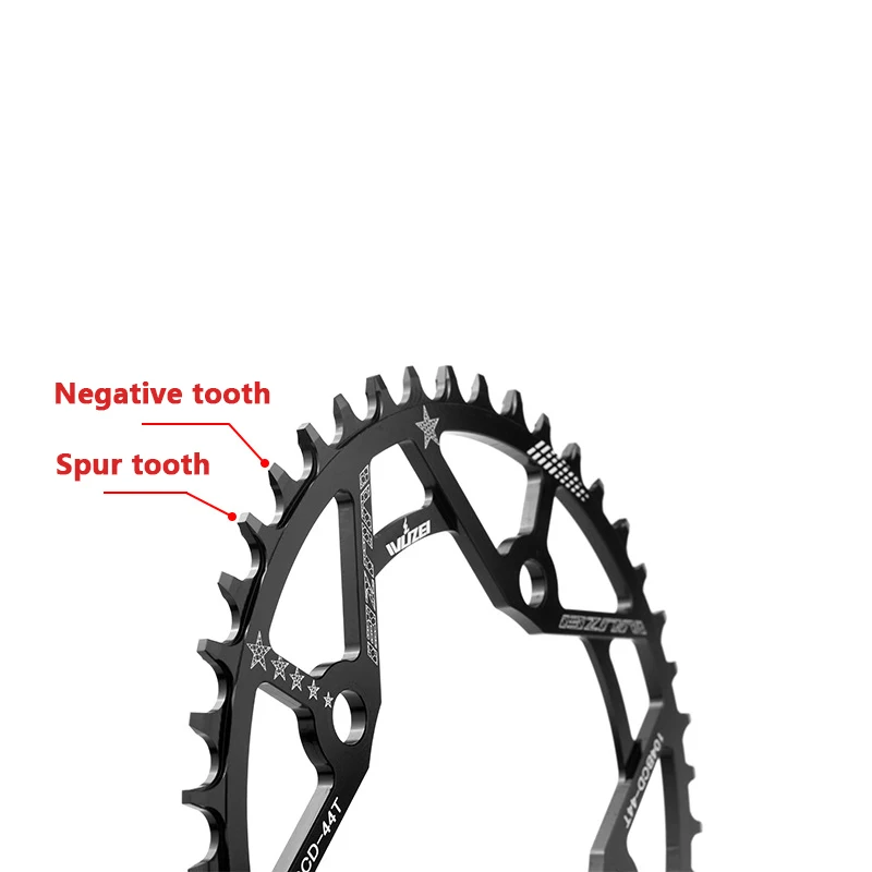 WUZEI 104BCD Велосипедная звездочка 40T 42T 44T 46T 48T 50T 52T Шатун Узкая широкая цепная колеса