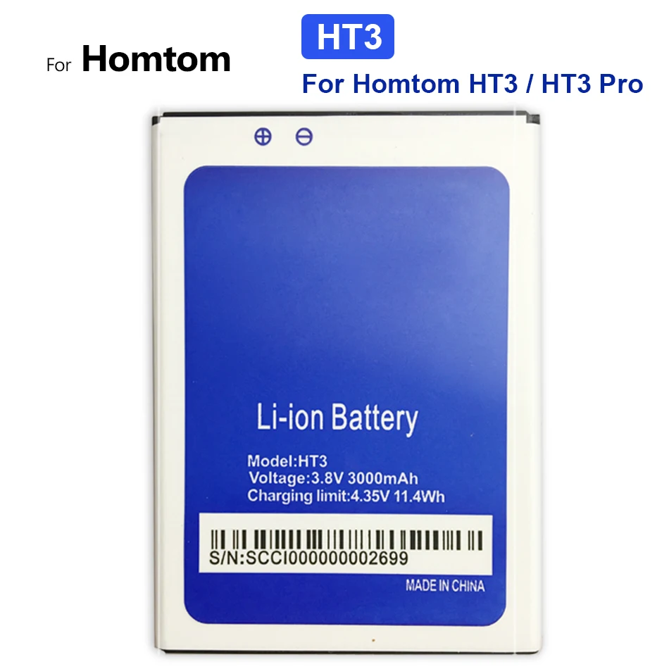 

Battery for Homtom HT3 HT3 Pro Mobile Phone Batteries