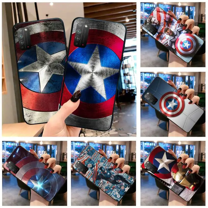 

Marvel Superheroes Captain America Series Phone Case for Huawei Honor 30 20 10 9 8 8x 8c v30 Lite view 7A pro