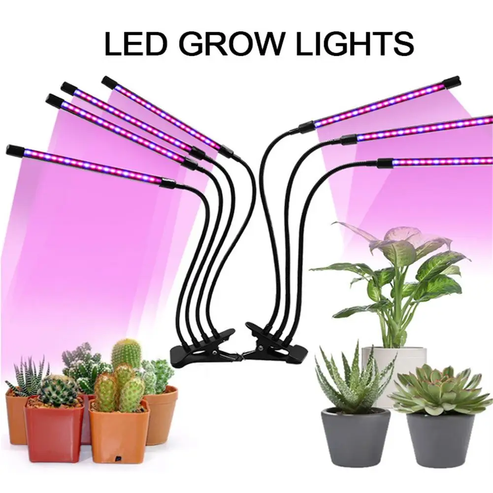 

20 Led Grow Lights for Indoor Plants Full Spectrum Auto On Off With 3/6/12H Timer 9 Dimmable Lightness Plant Growing Lamp Bulb