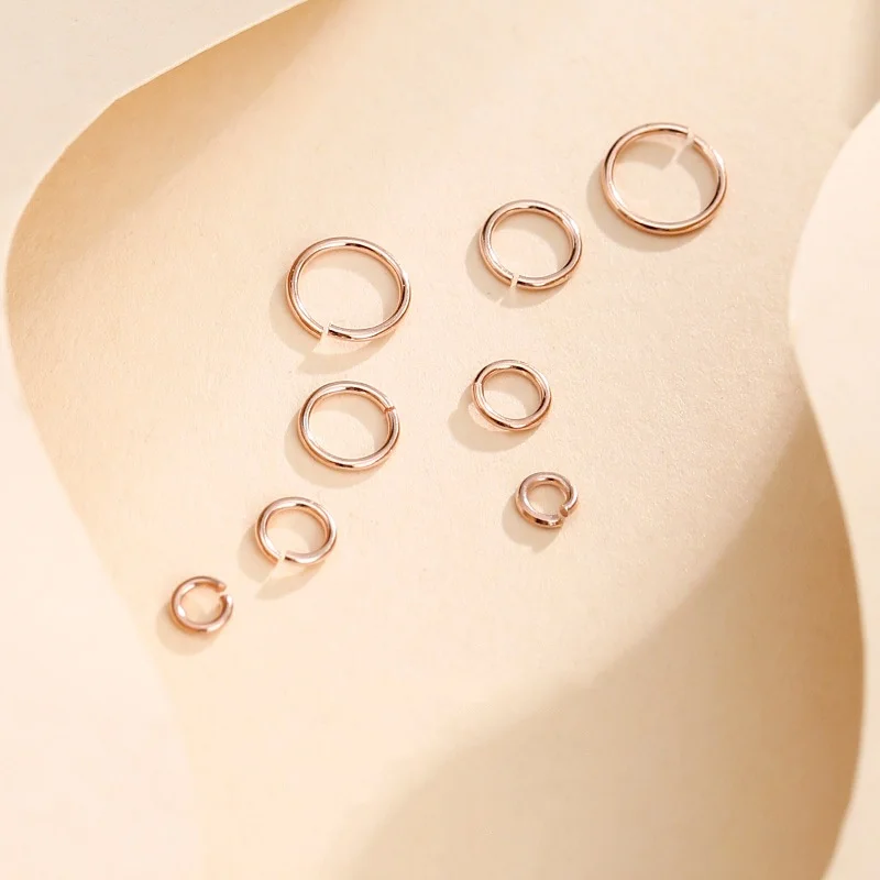 20pcs 925 Sterling Silver Open Jump Rings Direct 3/4/5/6mm Split Rings Connectors For DIY Bracelet Neckalce Jewelry Making