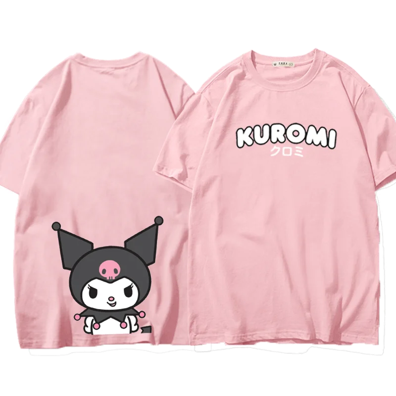 

Sanrio T-shirt Fashion Print Short-sleeved Top Short-sleeved Women's T-shirt Loose Kawaii Clothes Y2k Aesthetic Tops for Women