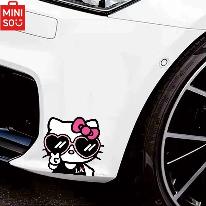 Милые декоративные наклейки HelloKitty в виде автомобиля милые Коты солнцезащитных