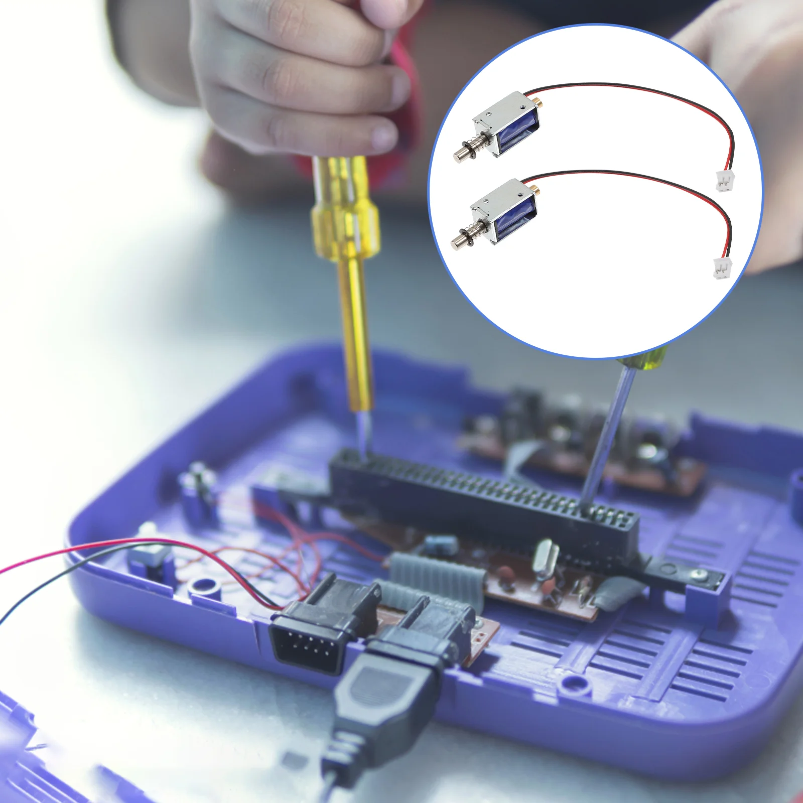 

Solenoid Electromagnet Push Frame Linear Type Open 12Vparts Electronic Metalmini Dc Micro Electricactuator Motion