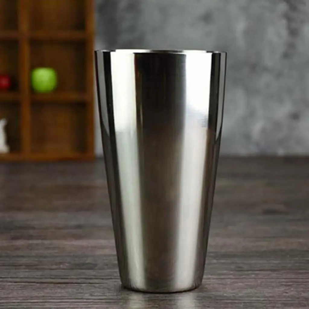 Фото Шейкер Бостон из нержавеющей стали 750 мл, полированный, для коктейлей, для домашних вечеринок №5