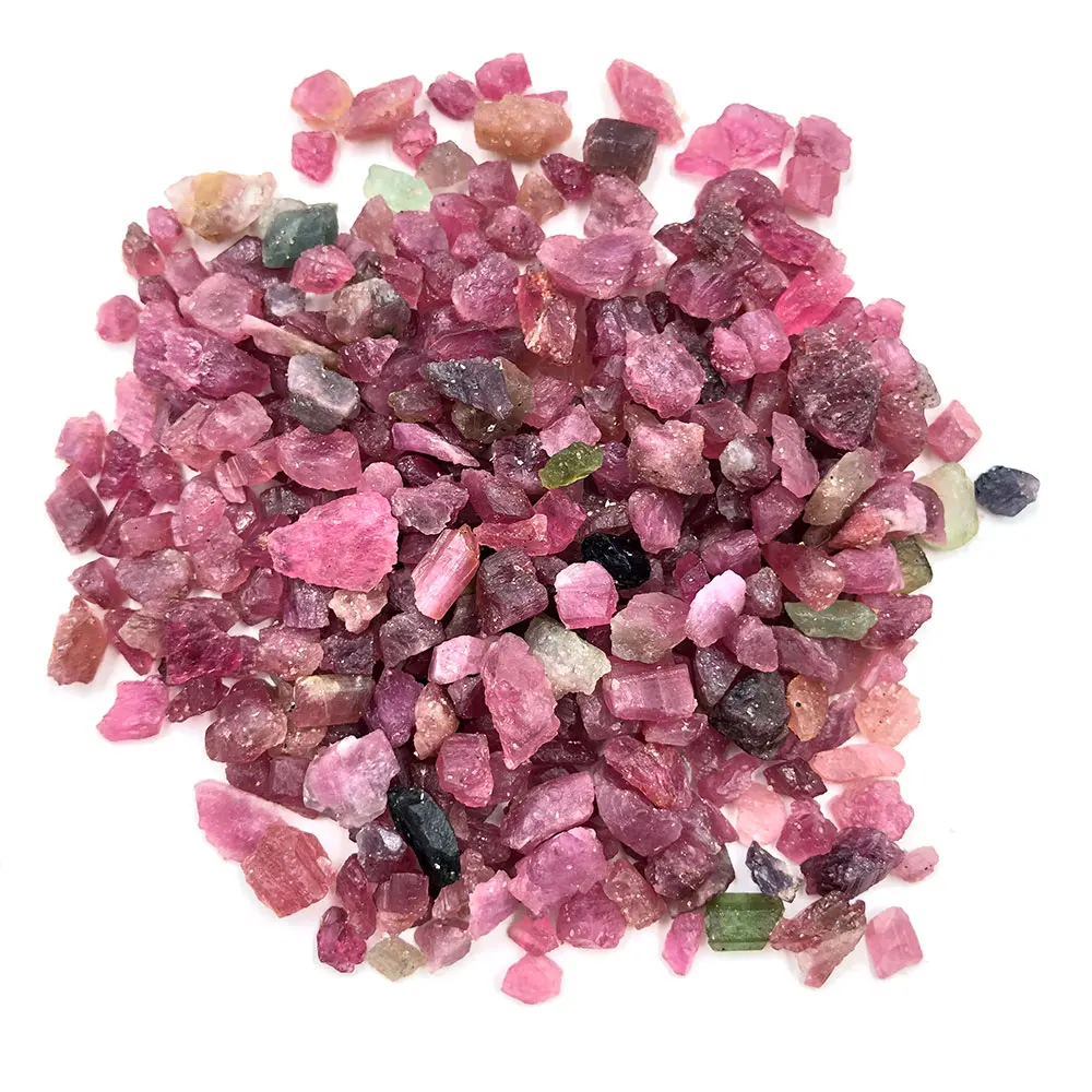 

Natural Stone Red Tourmaline Gravel Raw Crystal Chips Quartz Crystals Healing Reiki Chakra Crystal DIY Gemstone Room Decor Gift