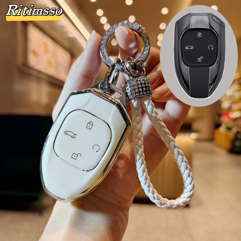 

Чехол для автомобильного ключа из ТПУ для Trumpchi GAC Empow J11 J12 J13 J14 J15 J16 GS8, чехол с дистанционным управлением, сумка, держатель для ключей, аксессуары