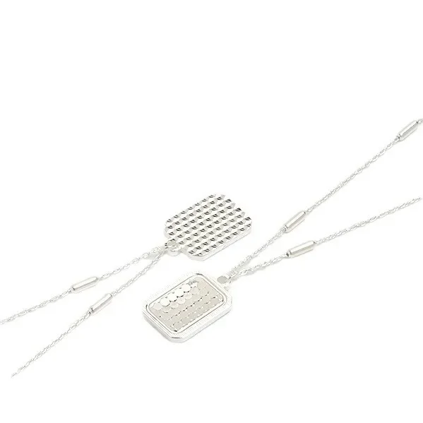 Нишевое легкое роскошное ожерелье из чистого серебра ледяной серебристый