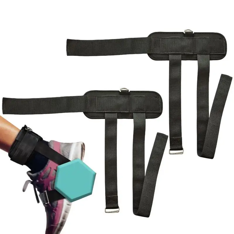 

Barbell Ankle Strap Adjustable Foot Strap For Barbell Portable Legs Straps Gym Workout Ankle Strap Lower Body Exercises