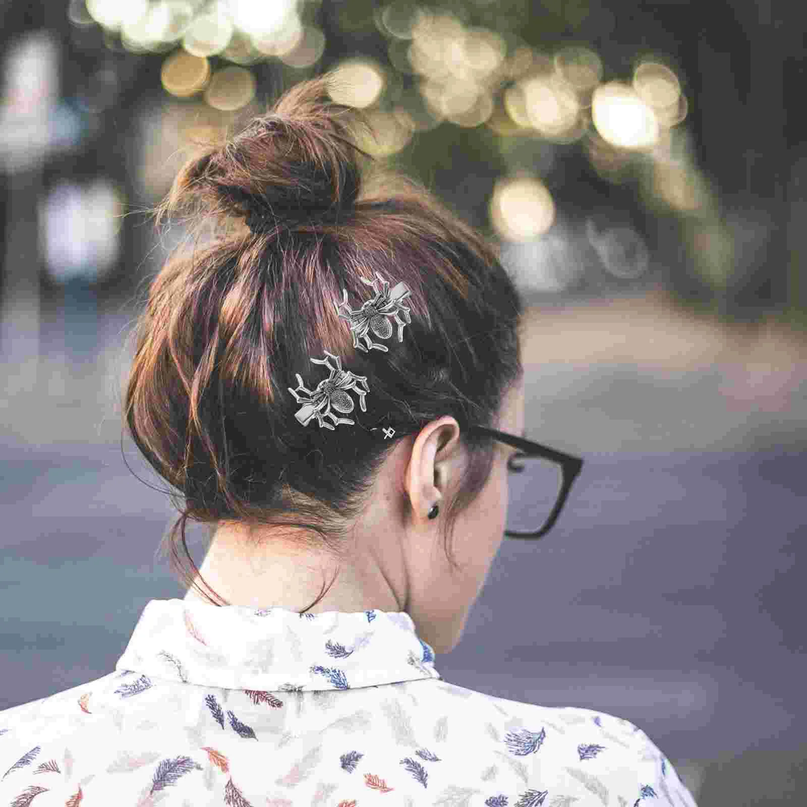 Привлекательные аксессуары для волос заколки-пауки детская заколка женский