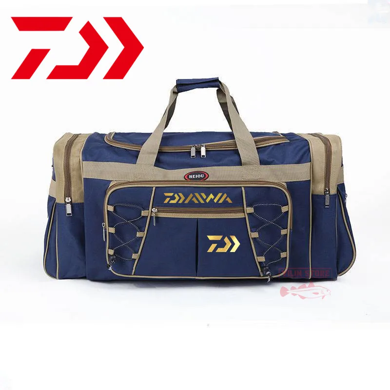

New Daiwa Fishing Bag Large Capacity Handbag Men's Backpack Travel Bag Outdoor Waterproof Camping Bag Fishing Mountaineering Bag