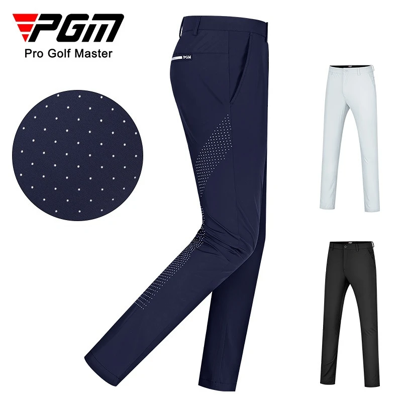 

PGM Men's Golf Pants Spring and Summer Sports Stretch Pants Are Cool and Comfortable with Air Holes Golf Wear for Men KUZ153