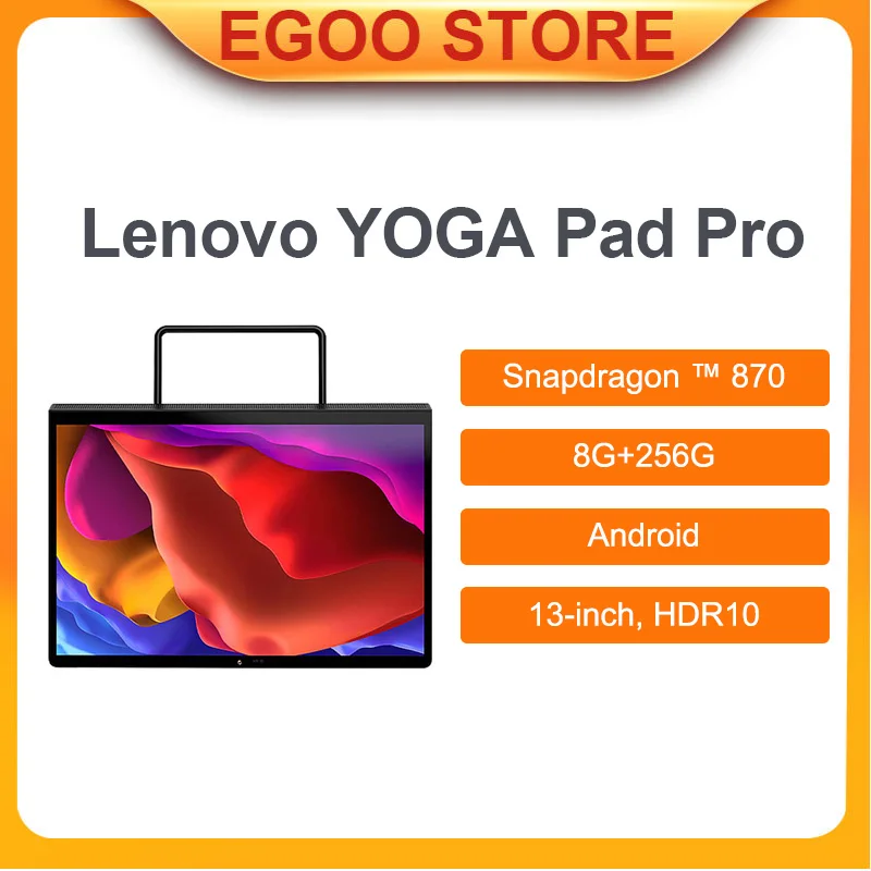 Планшет Lenovo Yoga Pad Pro с восьмиядерным процессором Snapdragon 870 ОЗУ 8 Гб ПЗУ 256 ГБ 13 дюймов
