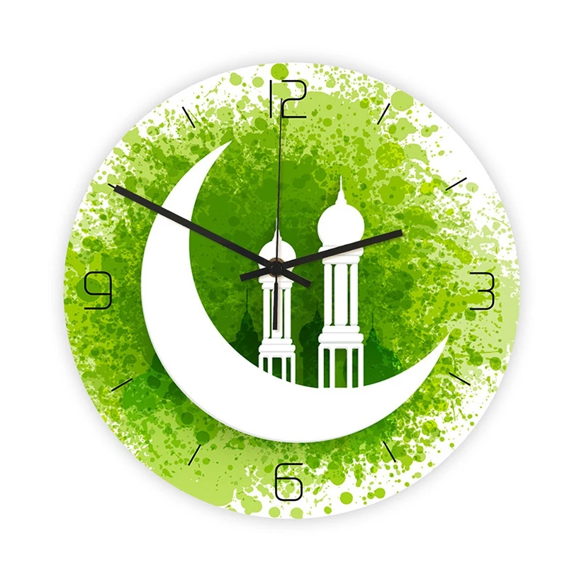

Acrylic Muslim Wall Clock Living Room Mute Electronic Frameless Clocks Ramadan Decorations For Home Eid Mubarak