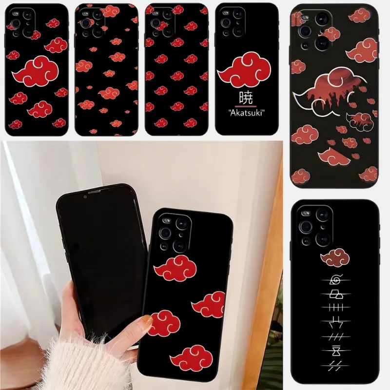 K-Kakashis H-hatгракс N-Narutos чехол для телефона для OPPO Find X3Neo X5Pro X3Pro RENO6 7 ProPlus A57 A16 A54 K9 A74 A93 A94, черный чехол