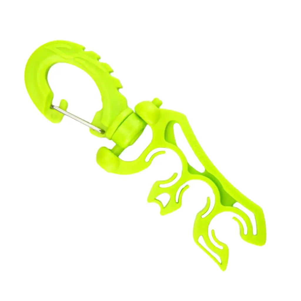 

Scuba Diving Triple BCD Hose Clamps Snap Buckle Hook for Regulators Gauges