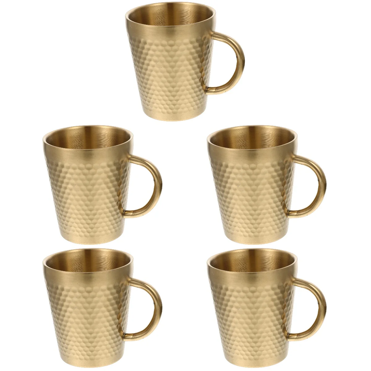 

5x Metal Coffee Breakfast Tea Drinking Cup Creative Cup Multifunction Drinking Cup for Metal Tea