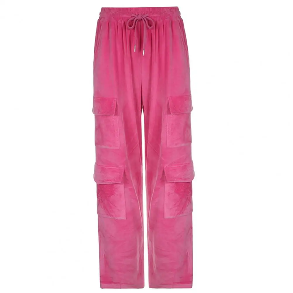 

Casual Stylish Stand Collar Winter Tracksuit Set Streetwear Spring Coat Trousers Suit Drawstring for Sports