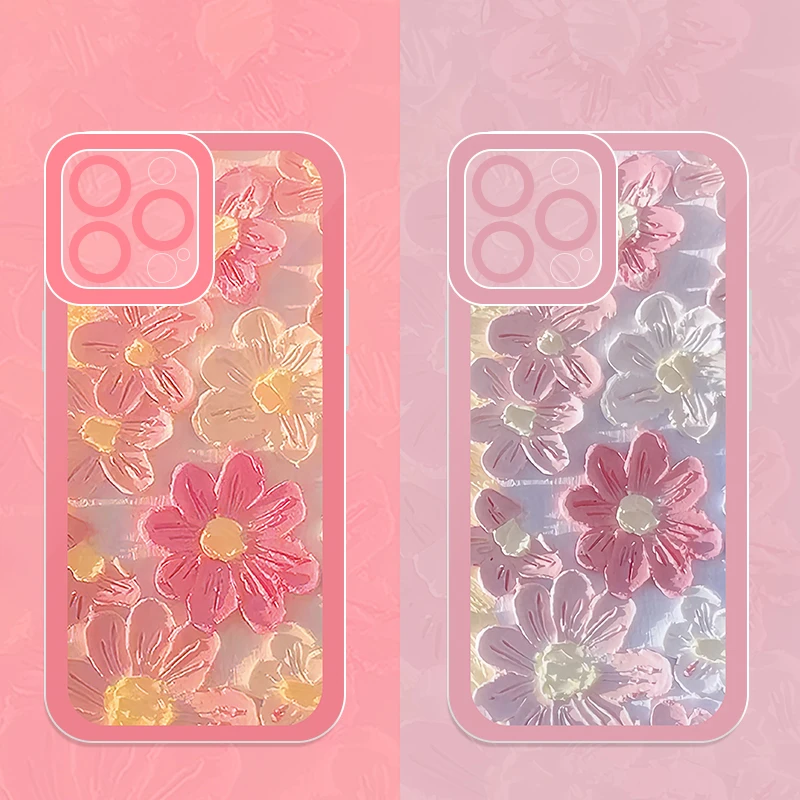 Flower Case for Moto G60 G62 G82 G8 G7 G9 Play G9 Plus G20 G22 G10 G30 G32 G42 G52 E20 E30 E22 E32 E40 E7 Edge 20 Edge 30 Neo