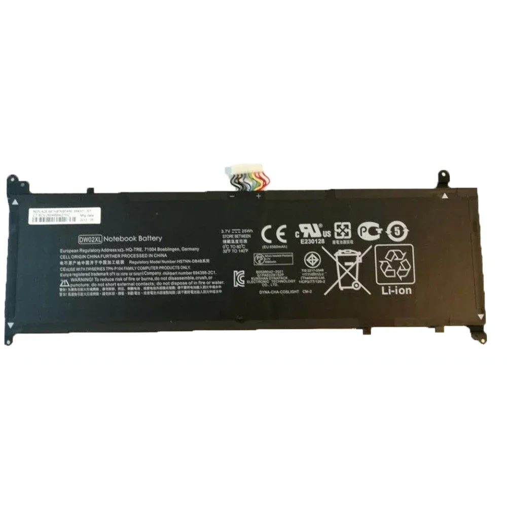 Совершенно новый оригинальный аккумулятор DW02XL для ноутбука HP Envy X2 11 HSTNN-DB4B 3 7-001