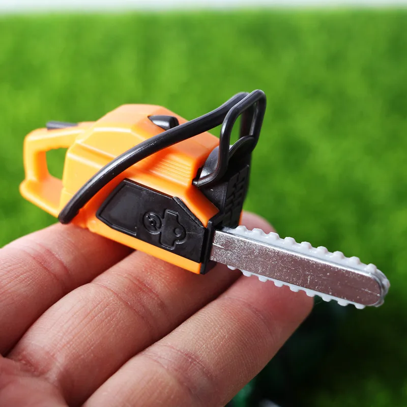 1PCS Dollhouse doll house simulation lawn mower electric saw mini gadget garden outdoor gardening landscaping ornaments