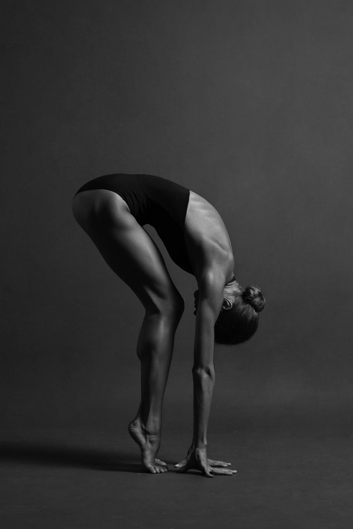 Домашний декор черно-белая танцующая женщина настенная живопись на холсте с