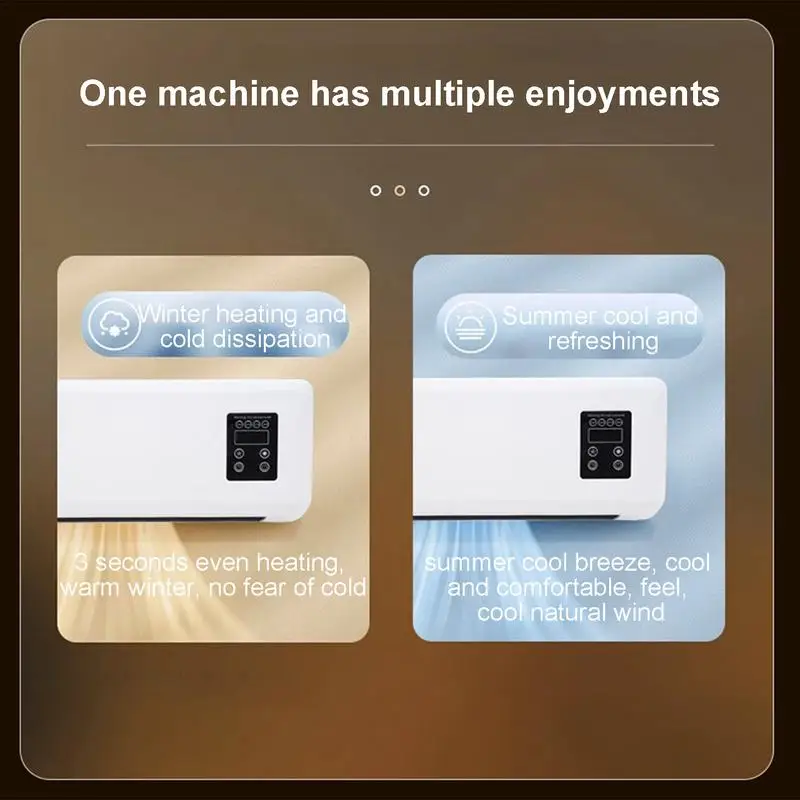 Портативный безканальный кондиционер с подогревом и охлаждением настенный блок