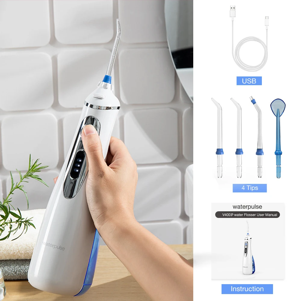 

Ирригатор полости рта аккумуляторный, 240 мл, 4 насадки