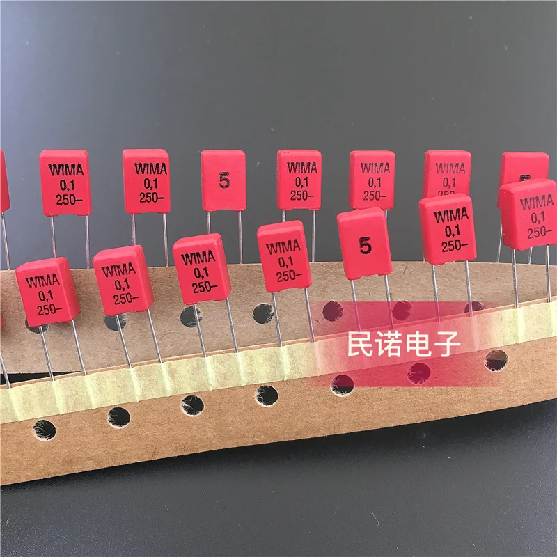 

10 шт./лот DIP емкость MKP2 250V 0,1 мкФ 250V104 100NF ширина ножки 5 мм Новый и оригинальный