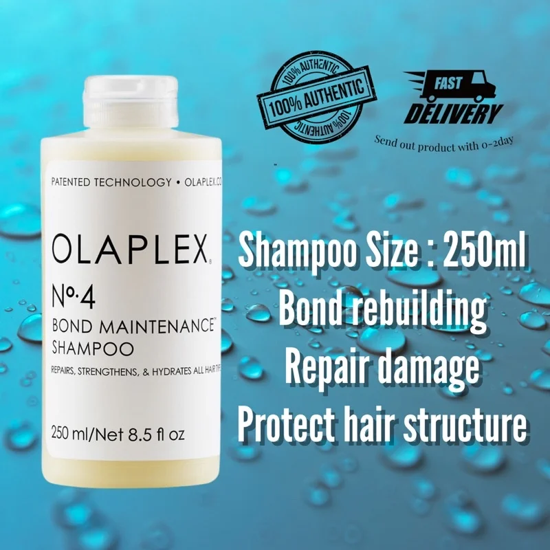 

Olaplex No.4 Maintenance Shampoo Control Oil and Fluffy Repair Damaged Hair After Scalding and Dyeing Smooth and Brighten 250ML