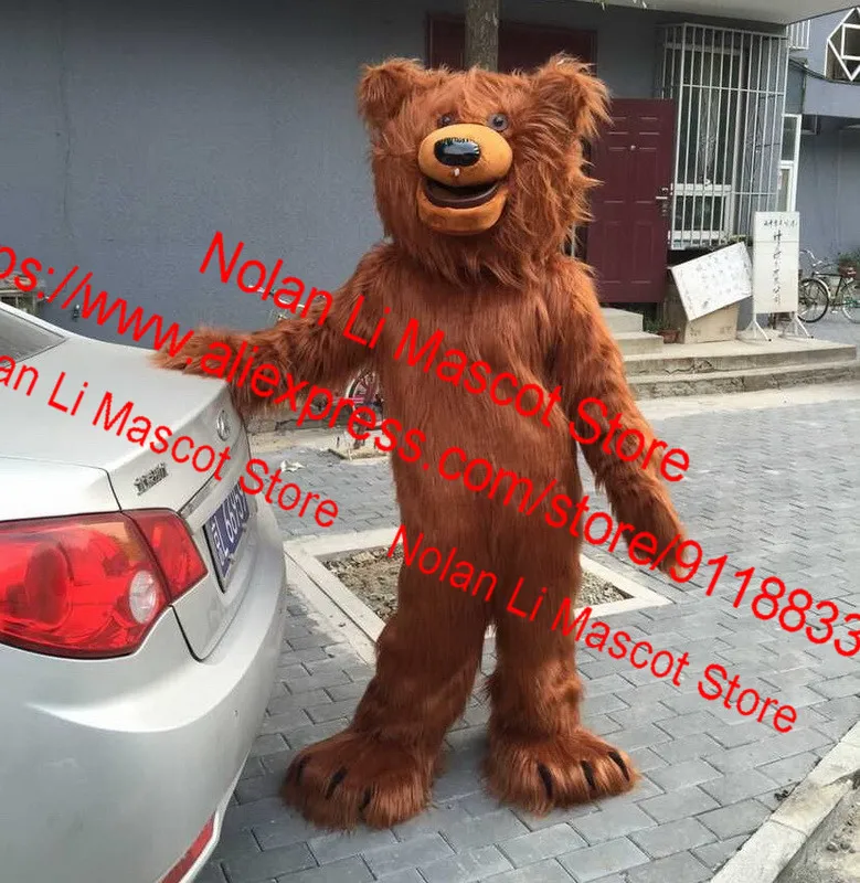 Высококачественный костюм талисмана бурого медведя мультфильм аниме косплей
