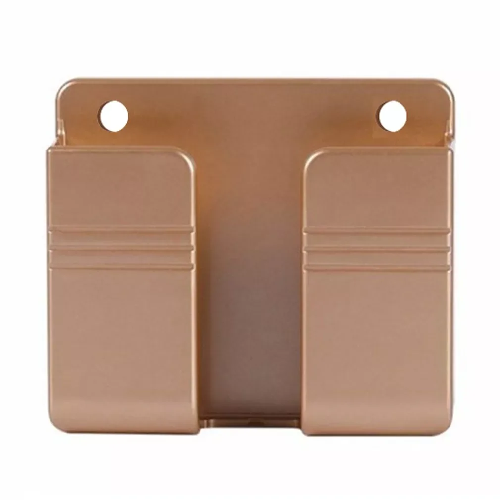 

Wall Mounted Organizer Storage Box Remote Control Mounted Mobile Phone Plug Wall Holder Charging Multifunction Holder Stand