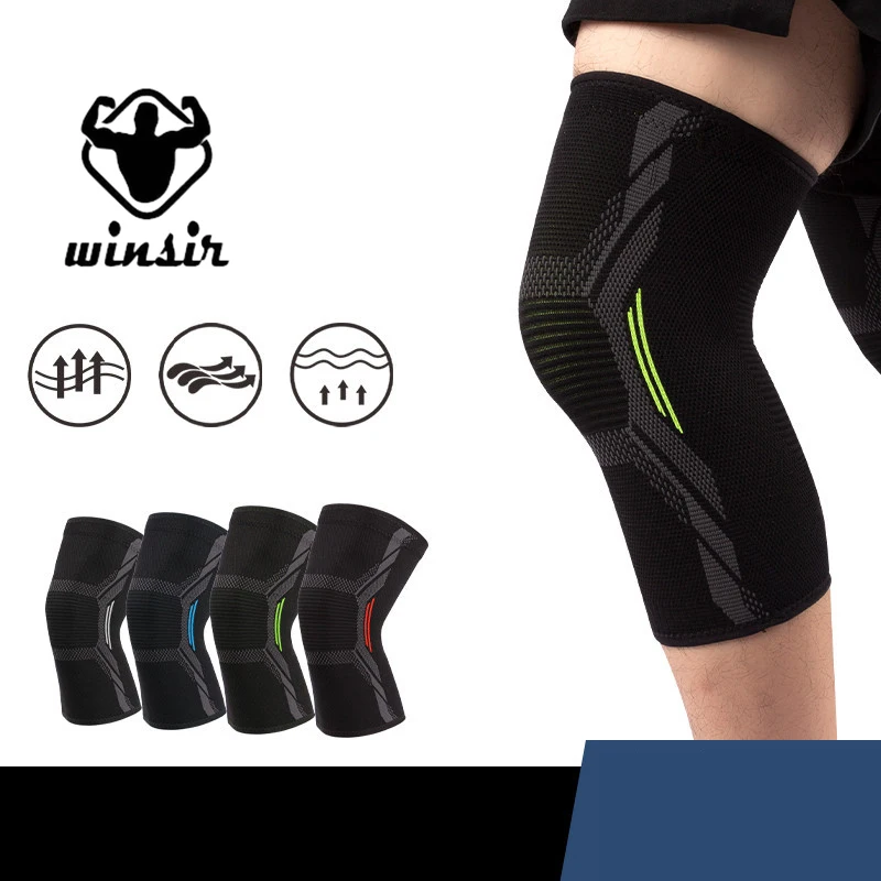 1PCS Fitness Running Cycling Knee Support Braces Elastic Nylon Sport Compression Knee Pad Sleeve for Basketball Volleyball