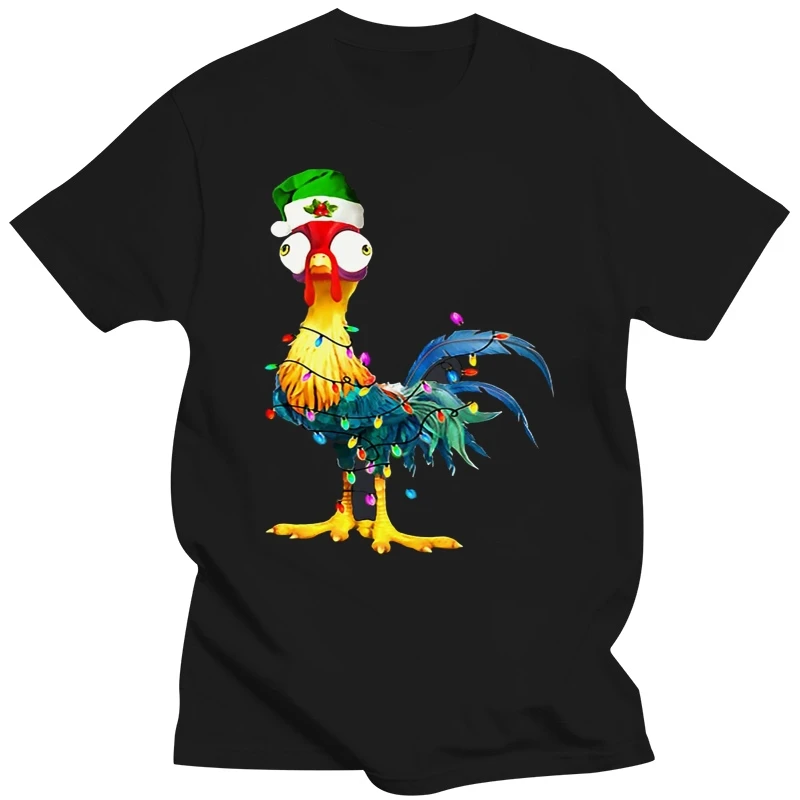 Мужская футболка с рисунком курицы Hei светильник Рождественский свитер женская