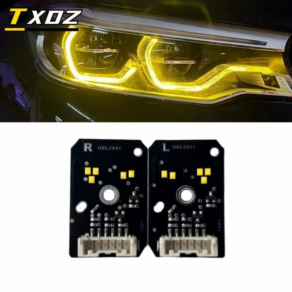 

Комплект красных, синих, желтых светодиодных плат DRL для 18-20 BMW G30 G38 F90 M5 G31 G32 GT US EU Spec Адаптивные светодиодные фары для дневных видов спорта