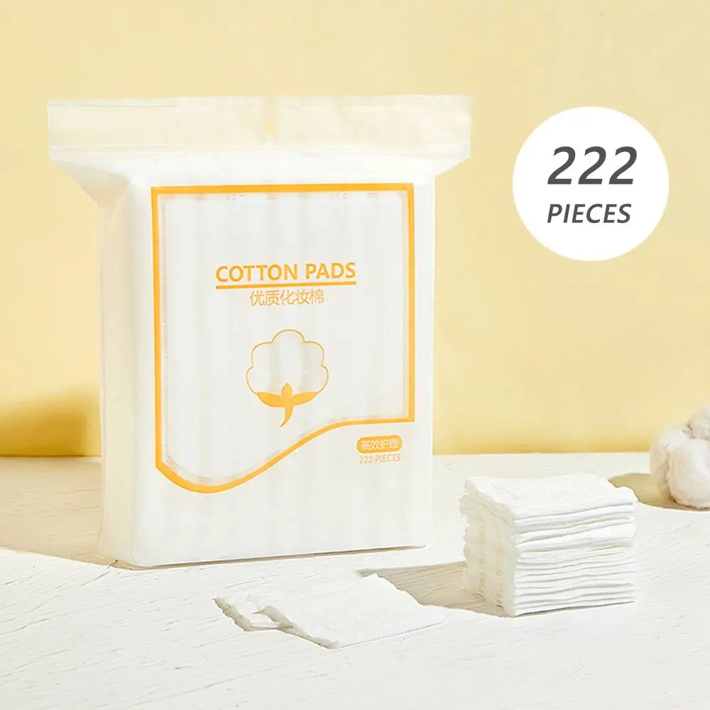 

3 слоя одноразового влажного компрессионного хлопка, 222 шт., средство для снятия макияжа, Хлопковое полотенце для макияжа, очищающее полотен...