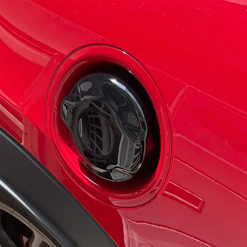Фото Для Mini Cooper S JCW F55 F56 F57 2.0T, черная накладка на топливный бак в стиле Ray, аксессуар для стайлинга автомобиля, пластиковый декоративный элемент. №5