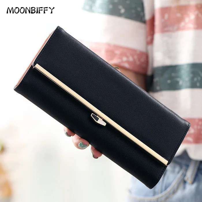 

Women Long Designer Wallets Pu Leather Female Wallet Money Purse Card Holder Clutch Bag Mini Handbags Money Bag Girl Purse