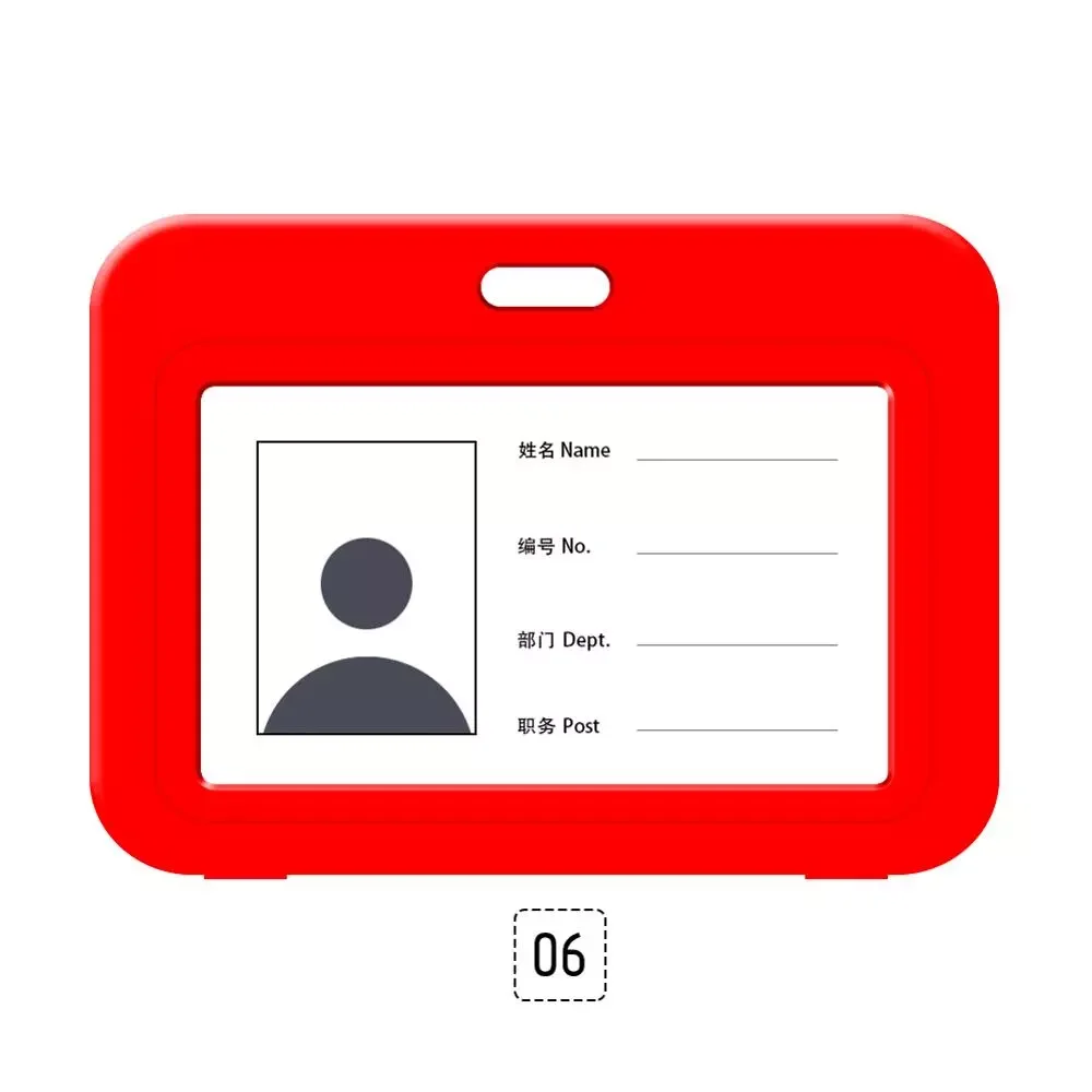 Portable Horizontal Waterproof ID Certificate Card Badge Holder Employee Name Tag For Id Card / Student Card / Identity Card