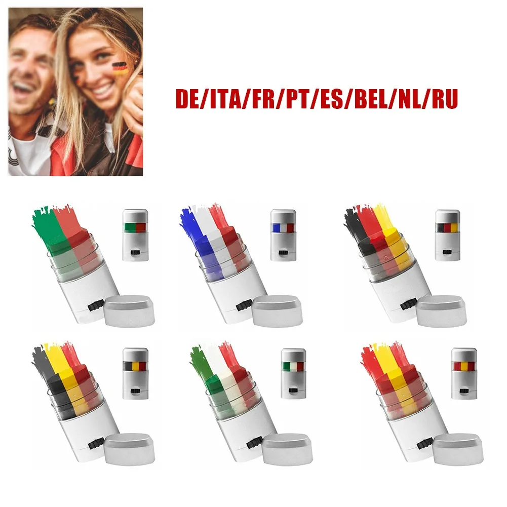 

Make-up Stick Soccer EM Fan Articles Make-up Flag Face-Paint National Pattern Game Cheerleading Supplies Team Sport